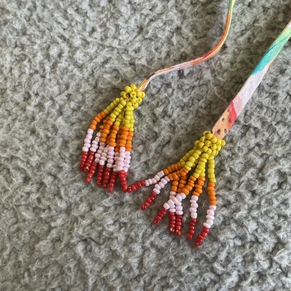 Farm Rio Wrap Blouse Womens XL Pink Rainforest Print Colorful summery Fairy Comf - Picture 5 of 16